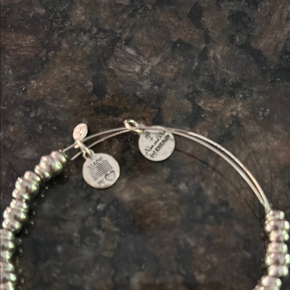Alex and Ani Silver Energy Minimalist Beaded Bracelet - Picture 2 of 3